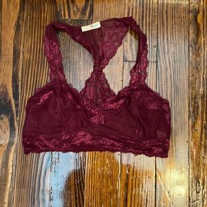 Burgundy bralette